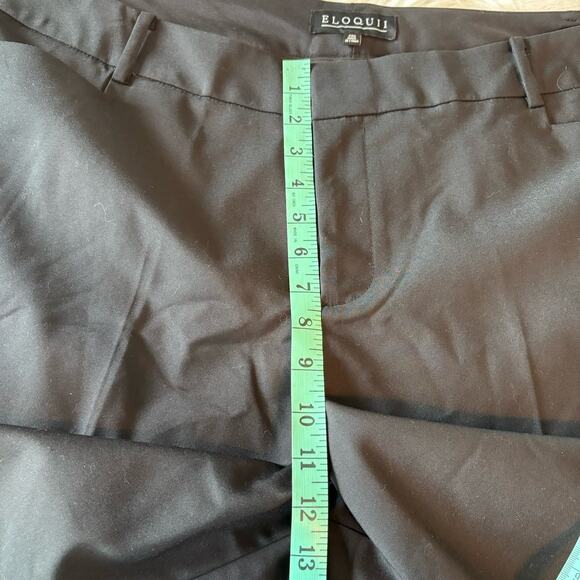 Eloquii Pants High Rise Black Stretch Trousers Plus Size 20S‎ Pockets Career NWT - Picture 10 of 12